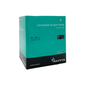 BOITE DE 50 COMPRESSE 10CM X10 CM