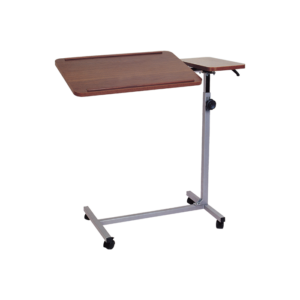 table de lit double plateau tea