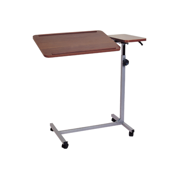 table de lit double plateau tea