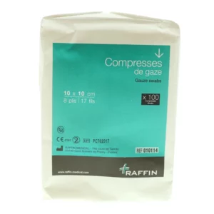 Compresse non tissée non stérile 10 x 10 cm RAFFIN